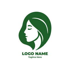 Elegant Organic Branding Solution: Customizable Vector Logo Template for Natural Beauty and Holistic Wellness Businesses.