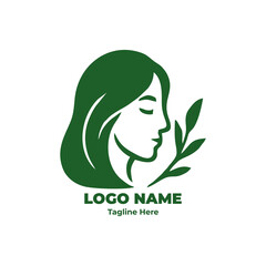 Premium Botanical Vector Icon for Holistic Wellness and Eco-Friendly Brand Identity Design