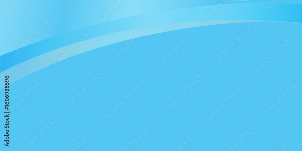 Poster light blue abstract background with soft curved lines and gradient layers, creating a clean and mode