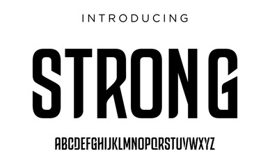 Futuristic modern geometric font logo. racing font, workshop, automotive, digital technology abstract alphabet. 