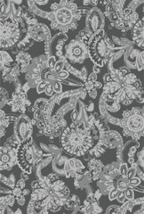 paisley textile pattern design texture,pasley textile pattern design, Magical Traditional Paisleys Seamless Pattern for wallpaper design or fabric textile printing.