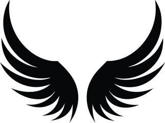 Wings silhouette icon vector illustration