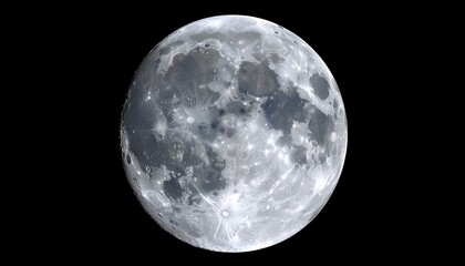 Obraz premium Full moon, detailed surface (1)