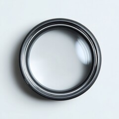 Small round drone camera filter with clean glass lens placed neatly on white background. Perfect for drone accessory ads and tech visuals. 