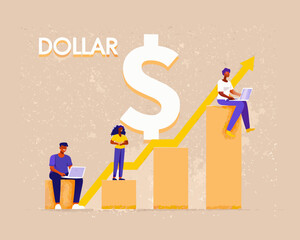 business man with graph