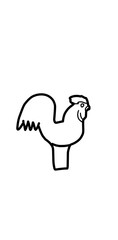 illustration of a chicken decoration