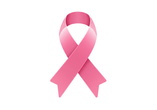 Isolated Pink Ribbon Breast Cancer - Powered by Adobe