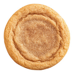 A snickerdoodle cookies isolated on transparent background