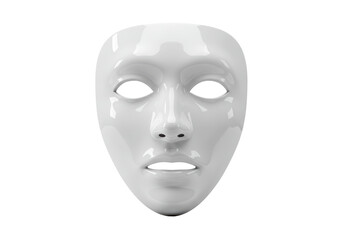 Isolated White Mask Face Identity