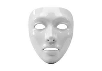 Isolated White Mask Face Identity
