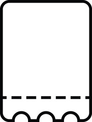 coupon line icon. coupon or shopping tag. offer tag symbol.  business finance and industry
