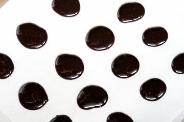 Homemade crispy brownies are ready to bake