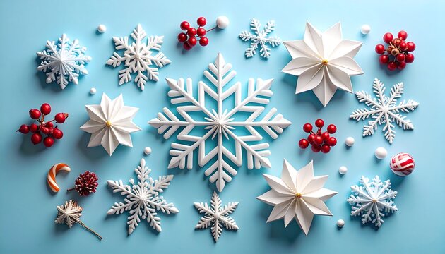 Festive winter decorations