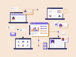 flat icons for business