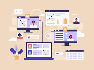 flat icons for web and mobile