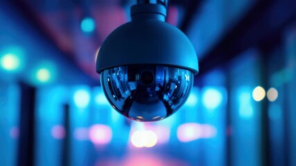 A detailed shot of a camera lens with a blurred out background, ideal for use in tech-related contexts such as product demonstrations or gadget reviews