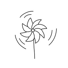 windmill doodle icon