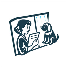 Pet Behavior Consultation: Woman and Dog Behavior Consultation A person and pet facing each other