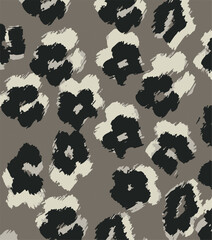 Leopard skin pattern, animal leathern seamless design