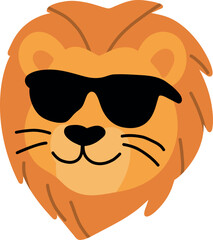 Lion Wearing Sunglasses