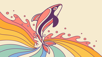 Obraz premium abstract background with flowers and butterflies