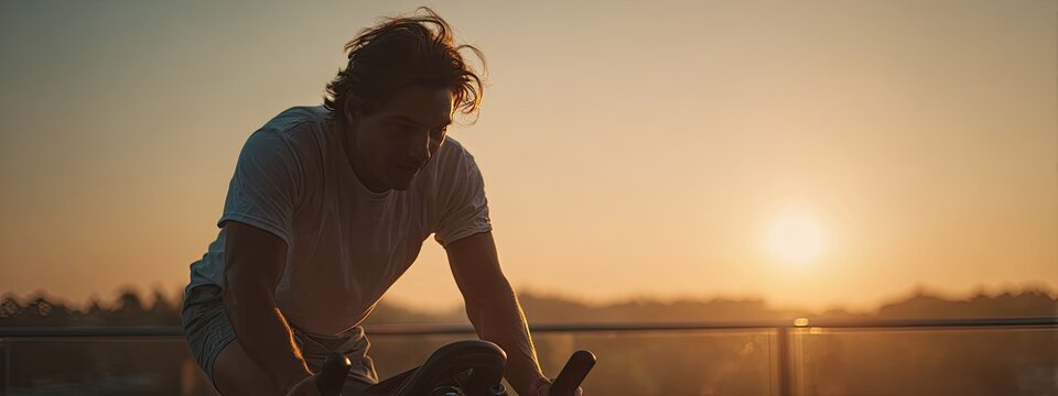 Outdoor fitness instructor in the park