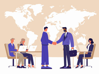 business people around the world