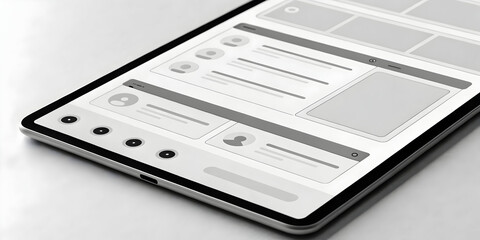 AI chatbot interface in grayscale with high contrast design