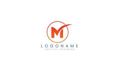 Minimalist M Logo for Branding and Identity.