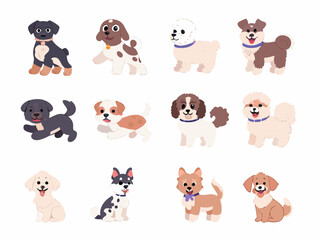 Fototapeta premium set of cartoon animals