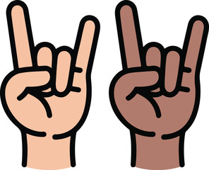 hand sign language peace sign