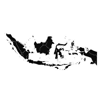 Indonesia country outline map