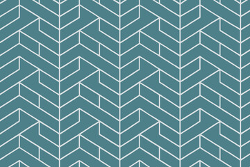 Geometric teal pattern with white intersecting lines
