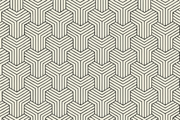 Intricate geometric pattern with repeating stylized y shapes
