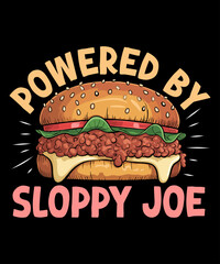 Sloppy Joe T-Shirt Graphic Design – Funny Comfort Food Illustration for POD Shirts, Mugs, and Gifts