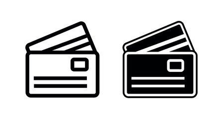 Credit card icon. credit card symbol. debit card png and vector illustration on transparent background