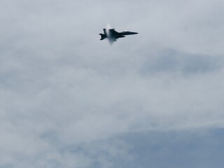 F-18 Growler Fighter Jet Breaking the Sound Barrier
