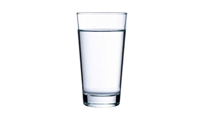 glass of water image isolated on transparent background
