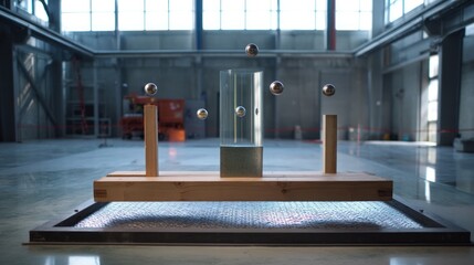 Abstract physics display