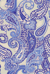paisley seamless pattern on white background