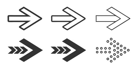 minimal black arrows icon pack for ui and web