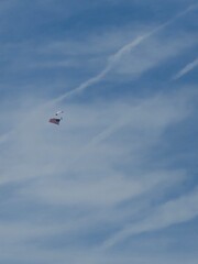 Plane doing aerobatic performance.