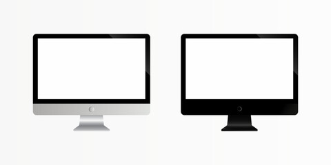 black lcd monitor