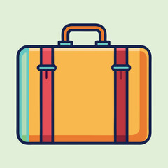 vector illustration of a suitcase