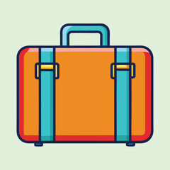 vector illustration of a suitcase