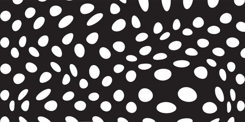 Vintage polka dots white and black pattern, colorful background - vector abstract background. dhot background