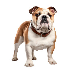 Obraz premium English Bulldog Standing, isolated on white background