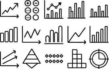 Geometric Bar Chart Data Visualization line graph graphic design