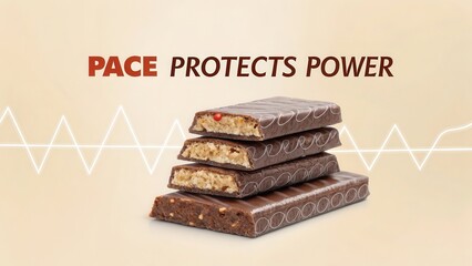 Chocolate Bars Display with Slogan of Protection and Energy Boost