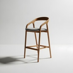 Curved Back Bar Stool